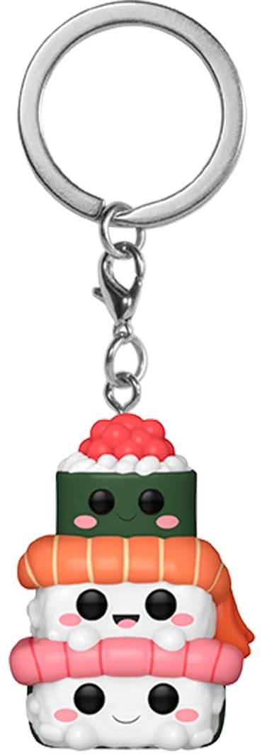 Funko Sushi Trio Keychain Figure - 3.75 Inch Vinyl Collectible | Multicolor | Model 86729