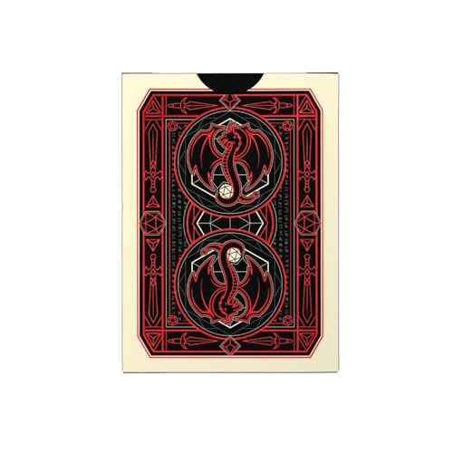 Bicycle Spellbound Designer Playing Cards Deck Grey with Red Holographic Foil Tuck