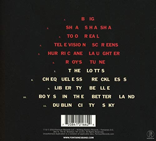 Fontaines D.C. - Dogrel [Vinyl] [Audio CD] 4