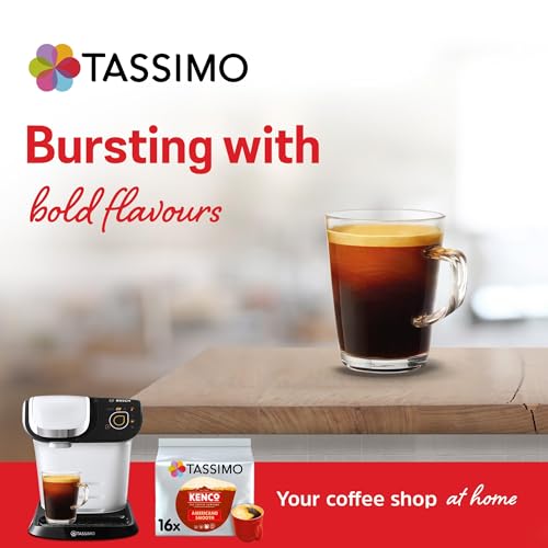 Tassimo Kenco Americano Smooth Coffee Pods (Pack of 16 T DISCs) - 5 Packs (80 Capsules Total)
