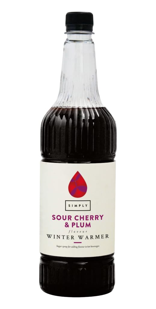 Simply Sour Cherry & Plum Winter Warmer Syrup - Vegan, Nut Free, Hot Drink Concentrate 1