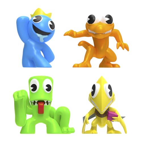 Rainbow Friends Minifigure 4-Pack – Neon Finish – Series 2 – Ages 6+ 6
