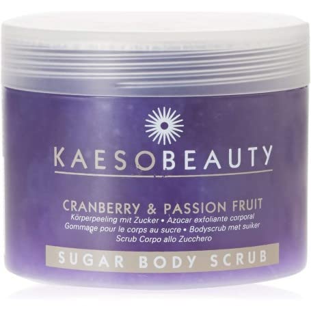 Kaeso Exfoliating Body Scrub - Cranberry & Passion Fruit Sugar | 450ml | Smoothening & Nourishing