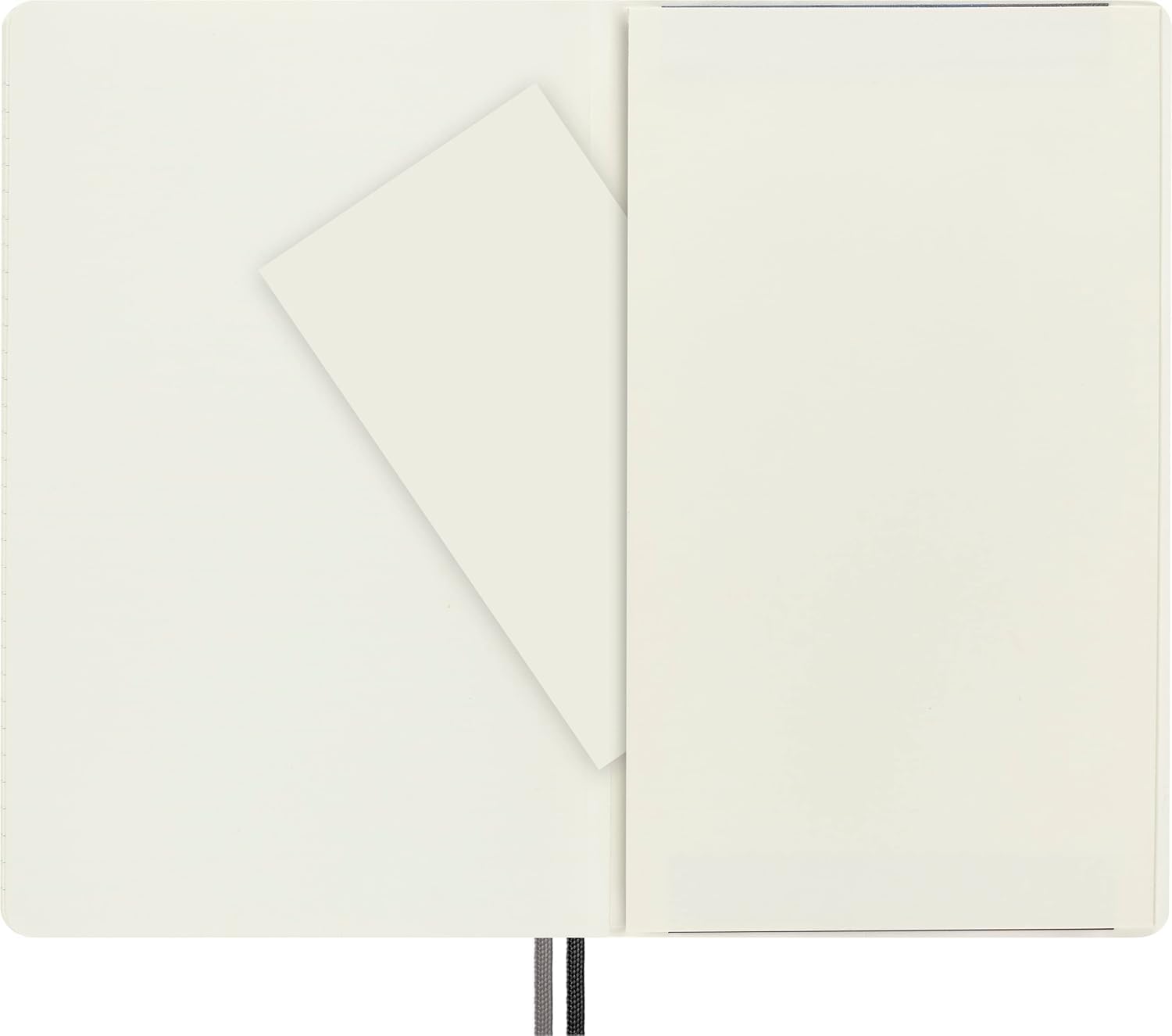 Moleskine Classic Expanded Ruled Notebook - Soft Cover, Black, 400 Pages, L Size 8