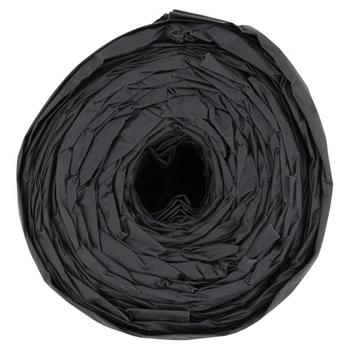 Polylina 75 Litre Tie Handle Black Bin Liners - 20 Pack Recycled Plastic Refuse Sacks