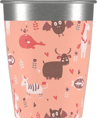 Sigg Kids Stainless Steel Cup Set - 4-Pack with Colorful Designs for Home & On-the-Go 19