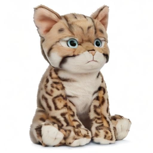 Living Nature Bengal Kitten Stuffed Animal - Realistic Soft Cuddly Cat Toy, 16.5cm, Brown 8