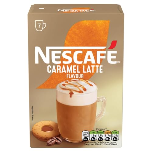 NESCAFÉ Caramel Latte Instant Coffee 7 x 17g Sachets