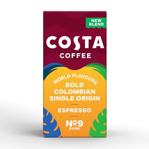 L"OR - Costa Bold Colombian Single Origin Aluminium Coffee Pods (Pack of 10)