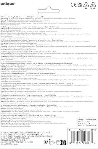 Majestätischer silberner Folienballon mit der Zahl 6 – 76 cm, eigenständige Partydekoration 4