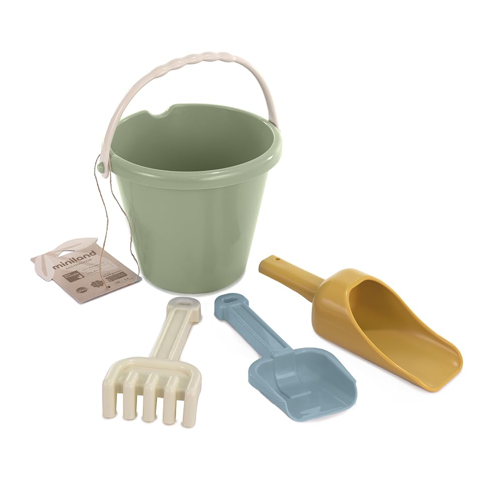 Miniland ECO Junior Sand Set Cool - Beach Toy for Children 18+ Months, Multicolor 1