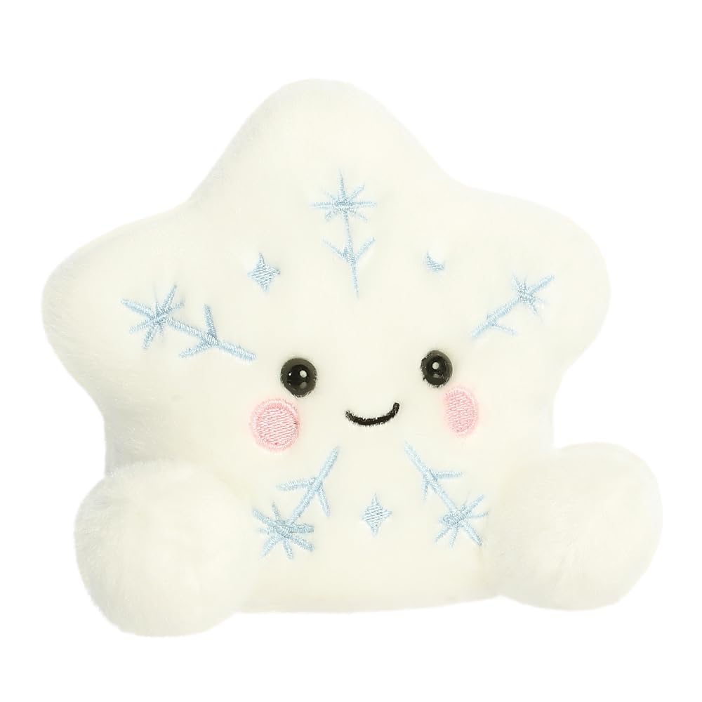 Aurora Palm Pals Glisten Snowflake Soft Toy - 13cm Collectable Plush