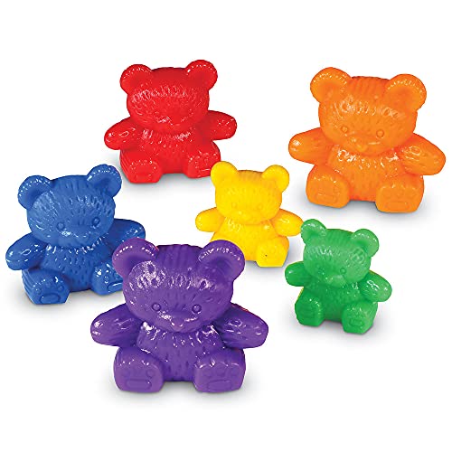 Learning Resources The Original Three Bear Family Counters - 96-Piece Rainbow Maths Set for Ages 3+ 16