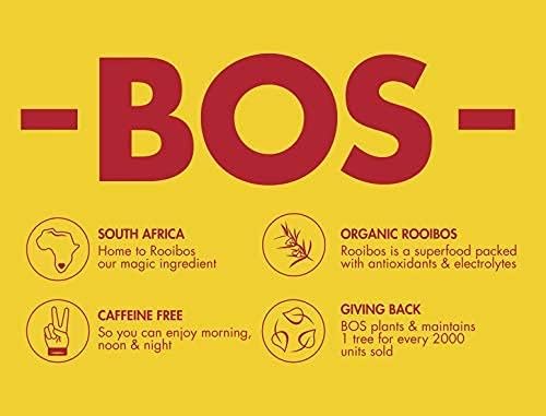 BOS Organic Rooibos Caffeine Free Tea Sachets Tin, 40 Tea Bags, 100g