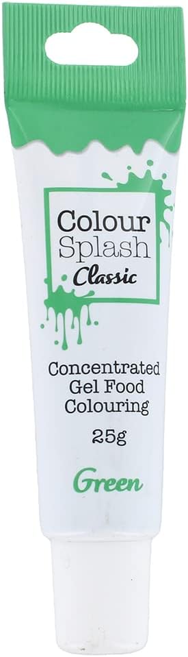 Colour Splash - Lebensmittelfarbgel Grün | Hochkonzentriertes Backgel für Zuckerguss, Zuckerpaste und Kuchenmischungen