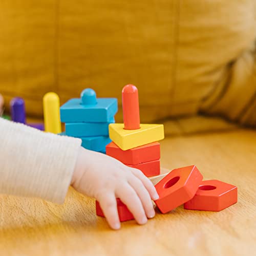 Melissa & Doug Stack and Sort Board - Wooden Educational Toy for Toddlers 2+ 17