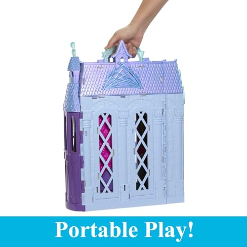 Disney Frozen Elsa's Arendelle Castle Playset - 2-Foot Tall Dollhouse with Elsa Doll & 15 Accessories (Ages 3-9)