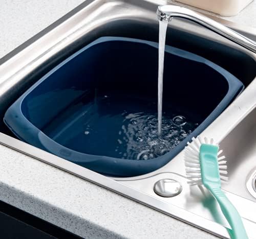 Addis Large Rectangular Washing Up Bowl - 9.5 Litre Ink Blue