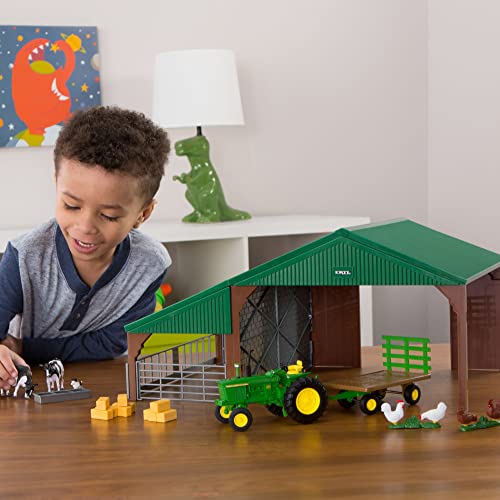 John Deere 736 47024 EA Farm Building Set - 1:32 Scale Tractor Playset for Kids 3+ Years