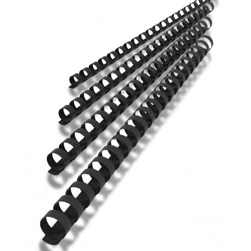Q-Connect Black 8mm Binding Combs - Durable Polypropylene | Binds 40 Sheets | Pack of 100 KF24018 4