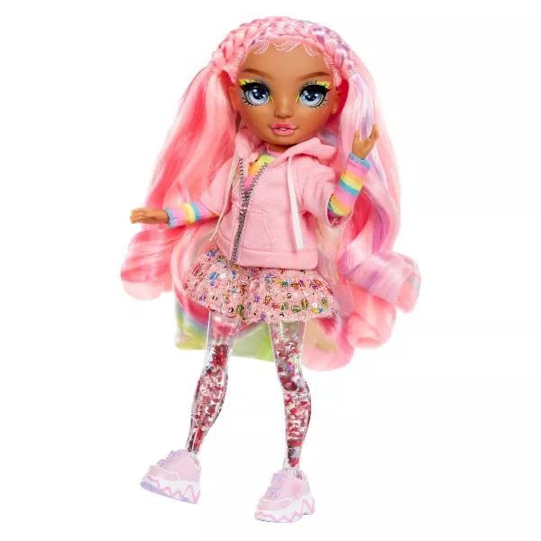 Rainbow High Sparkle and Shine - Rosetta (Pink) - 28 cm Fashion Doll with Shake-to-Sparkle Legs 5