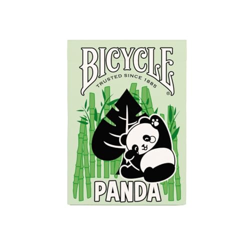 Bicycle Panda Cute Animal Playing Cards, 1 Deck, Green 8
