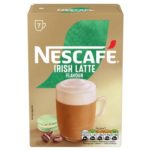 NESCAFÉ Irish Latte Instant Coffee 7 Sachets, 100% Responsibly Sourced