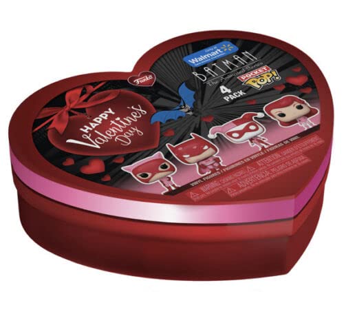 Funko Pocket Pop! DC Comics Valentine Box - 4-Pack Vinyl Figure Set (70482)