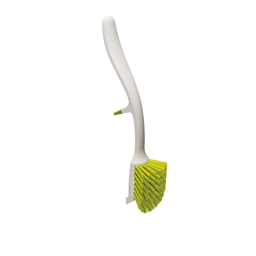 Joseph Joseph Edge Dish Brush - Integrated Sink Rest & Scraper | Green 1