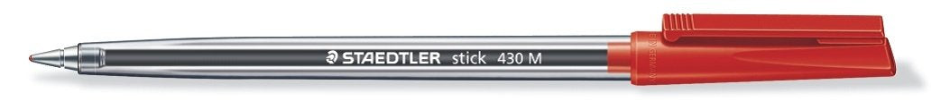 STAEDTLER Stick 430 Ballpoint Pen - Medium Point, Assorted Ink, Pack of 6 2