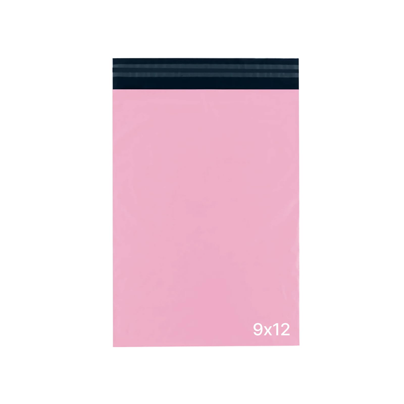 delka Pink Poly Mailer Bags - Tear-Resistant, Self-Sealing Shipping Envelopes | 9x12, 50 Pack 1
