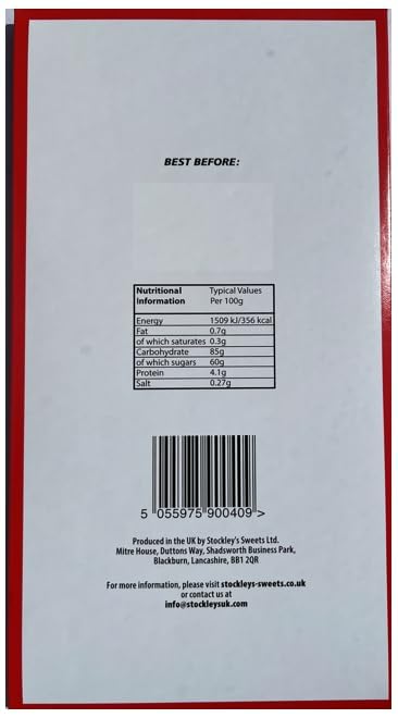 Stockleys Riesen-Lakritz-Flyer – 40 verschiedene Geschmacksrichtungen | Zähes Lakritz mit Fruchtkristallfüllung | Vegane Süßigkeiten 4