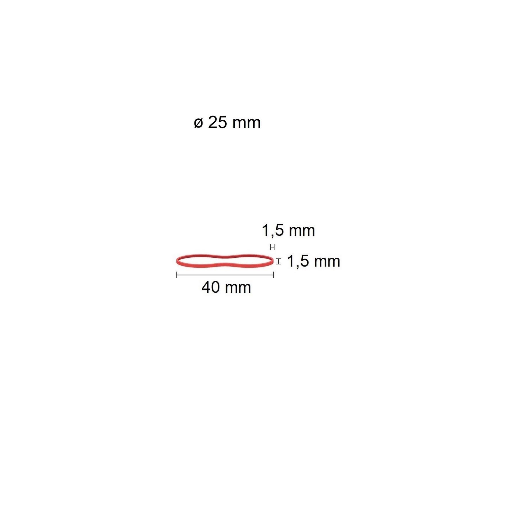 D.RECT Rubber Bands - 100g Bag | Assorted Colours | 25mm Diameter x 1.5mm Width 2