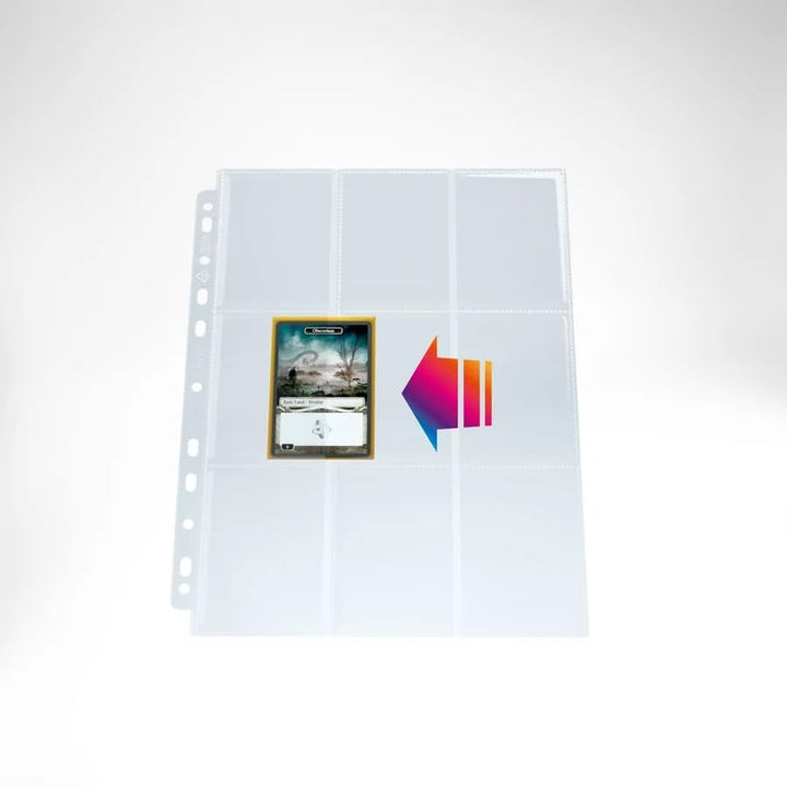 Gamegenic Ultrasonic 9-Pocket Card Pages for Ring Binders – 50 Pages