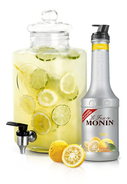 Monin Yuzu Fruit Mix Puree - 1L | 45% Fruit Content | Vegan & Halal Certified 2