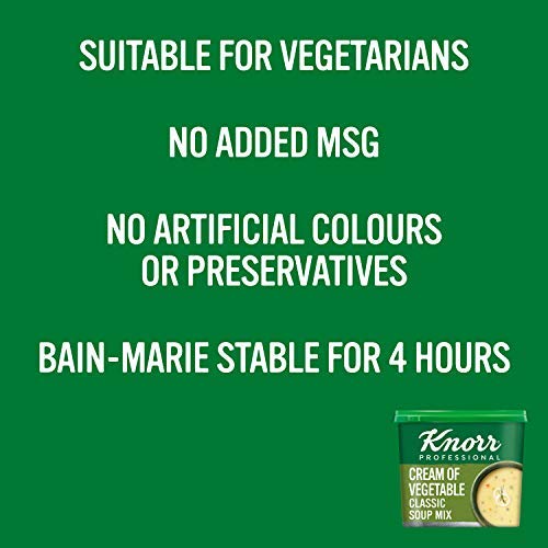 Knorr Classic Cream of Vegetable Soup Mix, 25 Portions (4.25L) - Vegetarian, No Artificial Preservatives