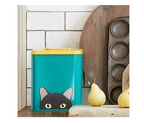 Burgon & Ball Creaturewares Cat Food Storage Tin - Airtight, Galvanized Steel | 16.5 cm x 11 cm x 20 cm 2