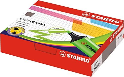 Highlighter - STABILO BOSS ORIGINAL Box of 10 Pink
