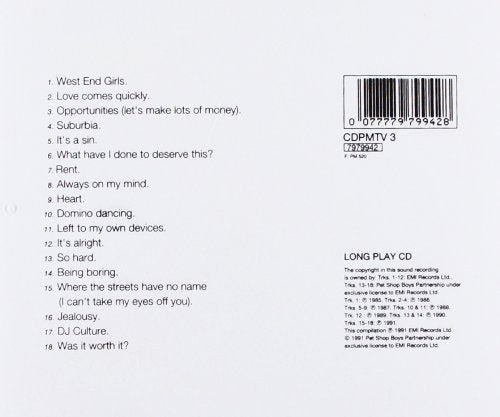Pet Shop Boys - Discography: Complete Singles Collection [Audio CD] 3