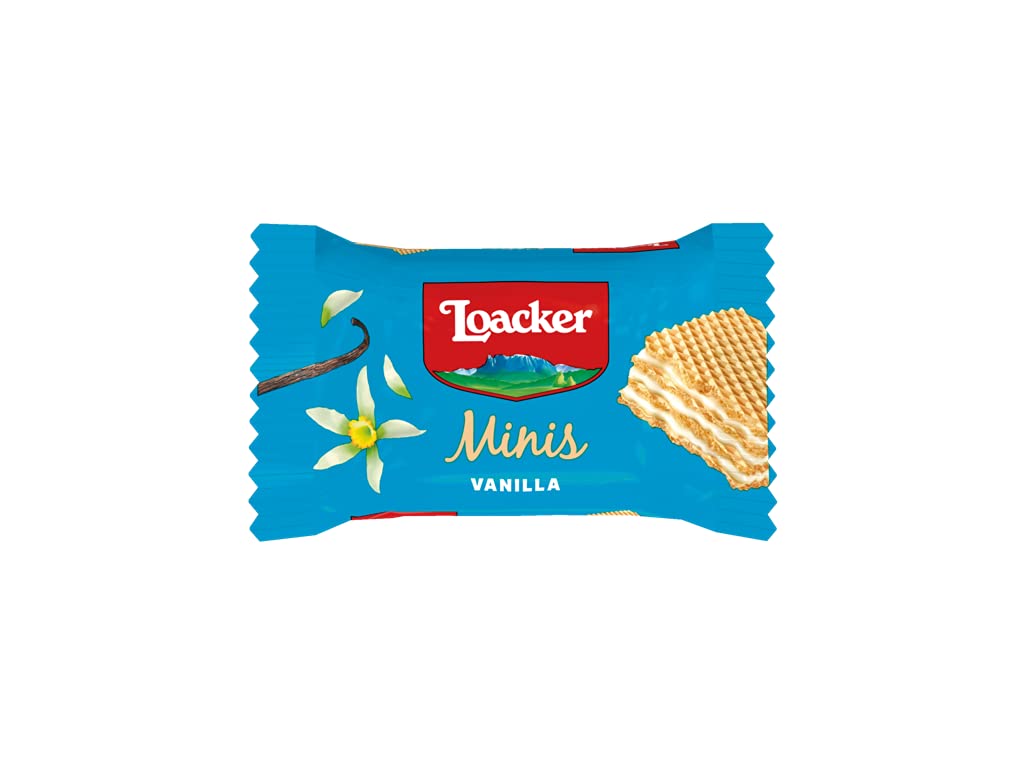Loacker Minis Knusperwaffeln Mix - Haselnuss, Schokolade &amp; Vanille 800g 8