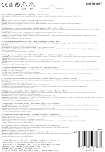 Rose Gold Foil Number 8 Balloon - 76cm Free-Standing Party Decor 3