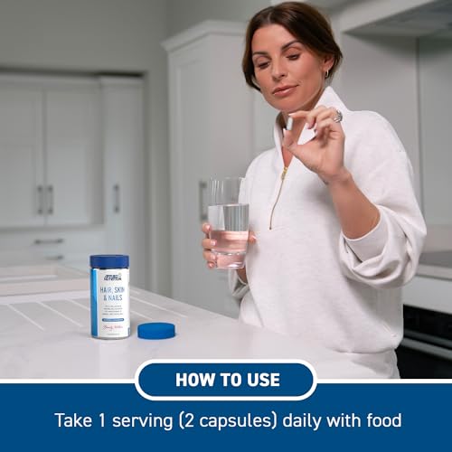 Applied Nutrition Haar, Haut, Nägel – Nahrungsergänzungsmittel mit Biotin und Meereskollagen (60 Kapseln) 8