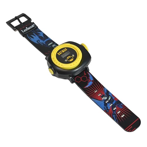 LEXIBOOK Batman Digital Projection Watch for Children Age 3+ | Projects 20 Images | Black/Yellow