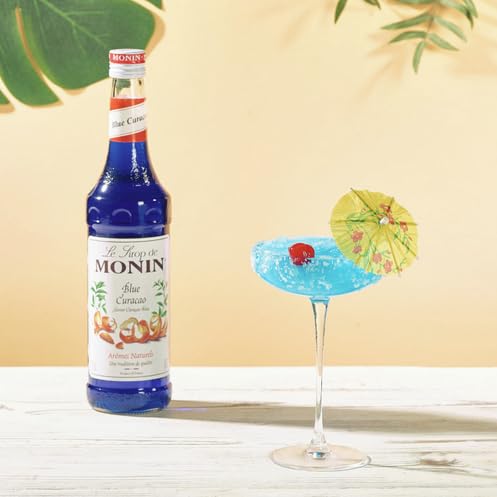 Monin Blue Curacao Syrup - 700ml Bottle | Vegan-Friendly, Allergen-Free, Natural Orange Flavour 5