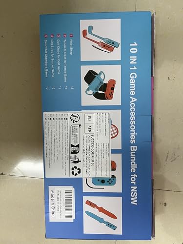 HLRAO 10 in 1 Nintendo Switch Sports Accessories Bundle for Switch & OLED Model 22