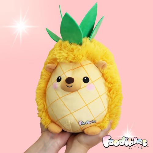 FOODIBLES Pineapple Hedgehog Soft Cuddly Scented Plush Toy | Approx. 20cm High | Recycled Materials 2