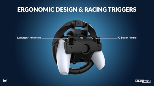 Turbo Boost Racing Kit - PlayStation 5 with Dual LED Racing Wheels 11