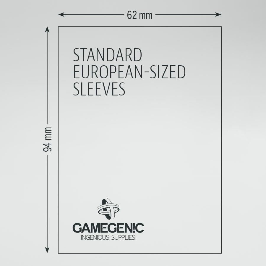 Gamegenic Prime Standard-Hüllen in europäischer Größe, 62 x 94 mm (50), transparent