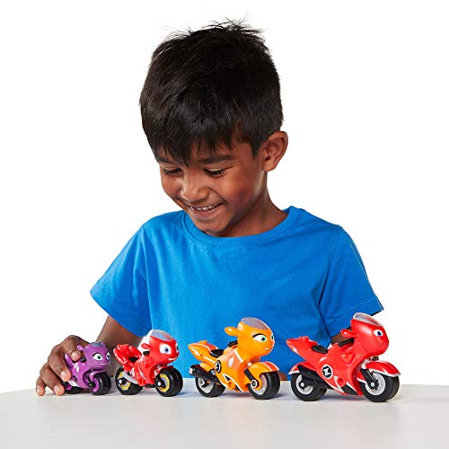 Ricky Zoom The Zoom Family Pack - 4-Pack Motorbike Playset for Kids Ages 3 and Up