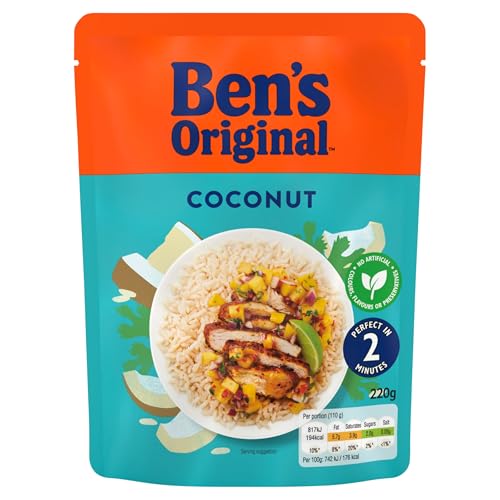 Ben's Original Coconut Microwave Rice, 6 x 220g Pouches